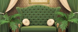 Preview wallpaper chair, green, room