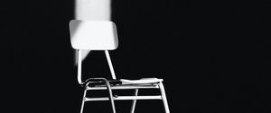 Preview wallpaper chair, shadows, rays, bw, lighting
