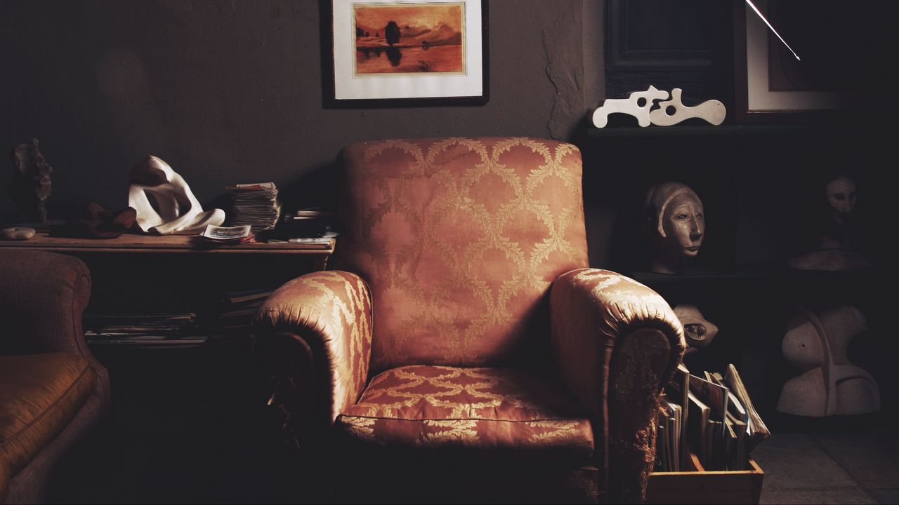 Wallpaper chair, vintage, interior, design