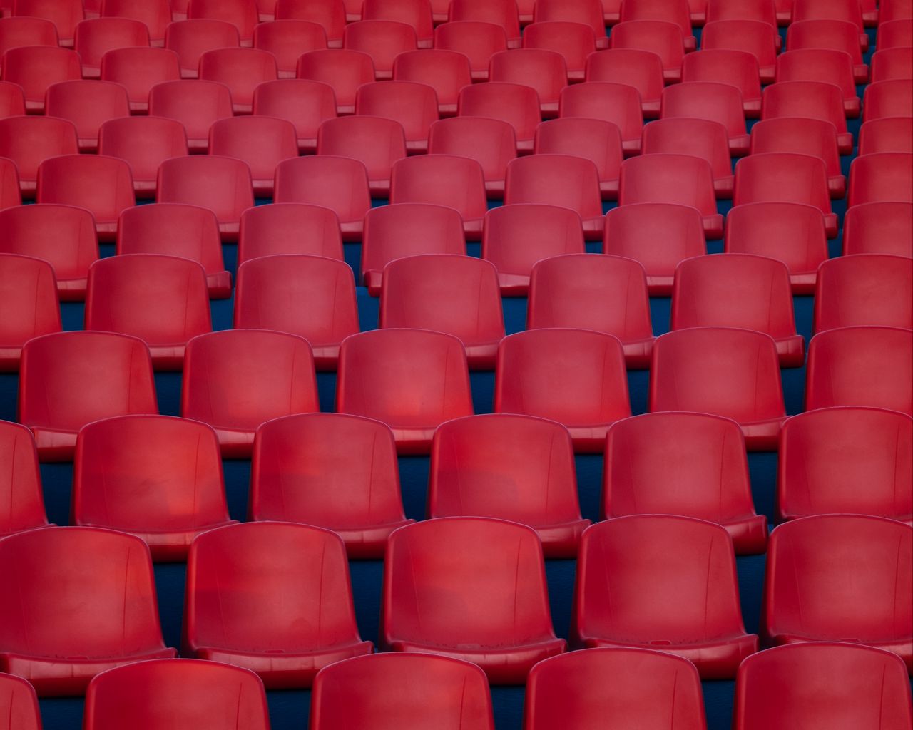 Download wallpaper 1280x1024 chairs, red, rows, cinema standard 5:4 hd