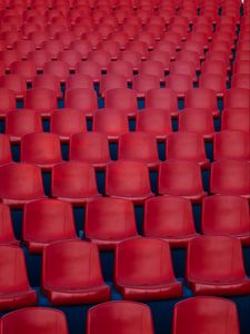 Preview wallpaper chairs, red, rows, cinema