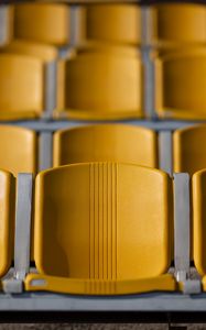 Preview wallpaper chairs, tribune, yellow