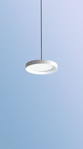 Preview wallpaper chandelier, lamp, minimalism, round, white