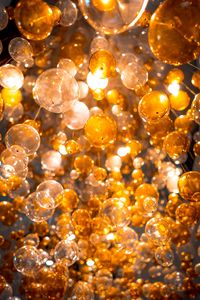 Preview wallpaper chandelier, light bulbs, light, lighting, decoration