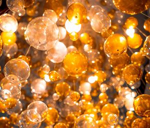 Preview wallpaper chandelier, light bulbs, light, lighting, decoration