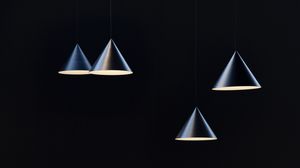 Preview wallpaper chandeliers, lamps, lighting, dark, minimalism