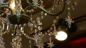 Preview wallpaper chandeliers, lighting, glass, beautiful