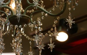 Preview wallpaper chandeliers, lighting, glass, beautiful