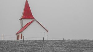 Preview wallpaper chapel, building, facade, grass