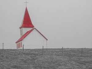 Preview wallpaper chapel, building, facade, grass