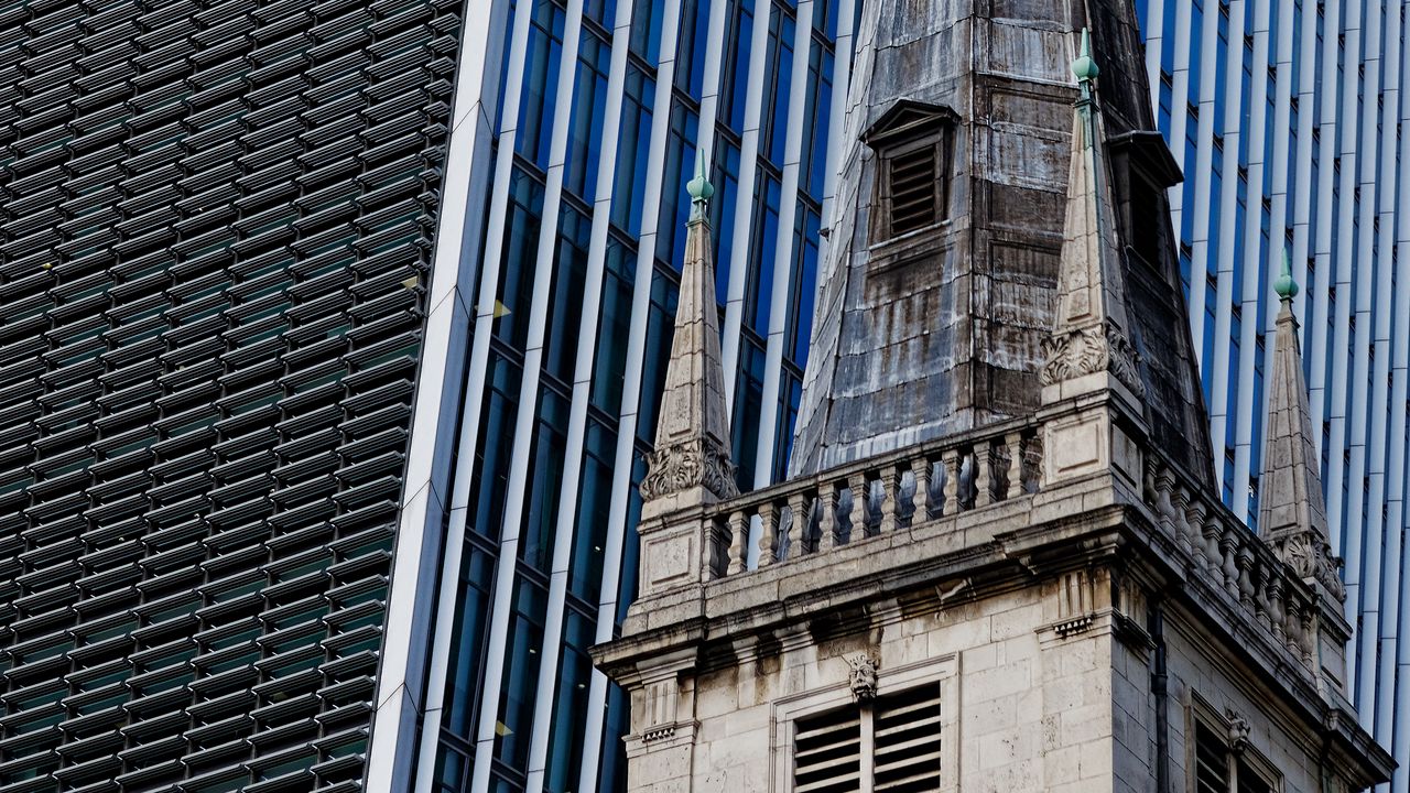 Wallpaper chapel, skyscraper, buildings, architecture