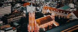 Preview wallpaper chapel, tower, buildings, city