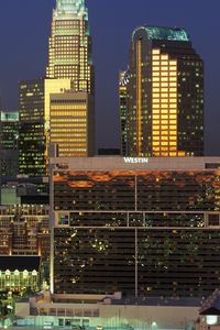 Preview wallpaper charlotte, north carolina, building, evening