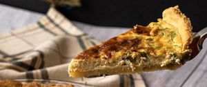 Preview wallpaper cheese quiche, quiche, pie, cooking, food