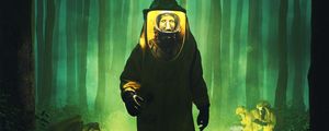 Preview wallpaper chemical protection, costume, zombie, radiation, fantasy, green