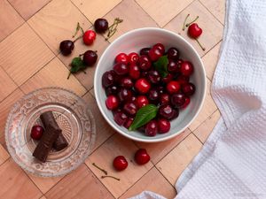 Preview wallpaper cherries, berries, candy, food