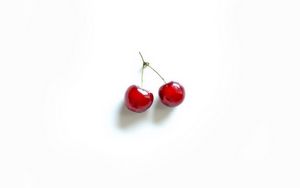 Preview wallpaper cherries, food, fruit