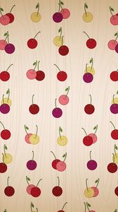 Preview wallpaper cherry, background, pattern, surface, texture