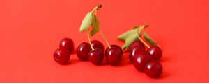 Preview wallpaper cherry, berry, branch, red