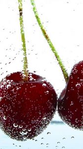 Preview wallpaper cherry, drop, berry