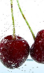 Preview wallpaper cherry, drop, berry