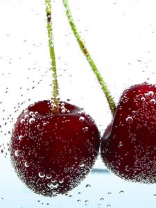 Preview wallpaper cherry, drop, berry