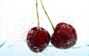 Preview wallpaper cherry, drop, berry