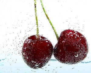 Preview wallpaper cherry, drop, berry