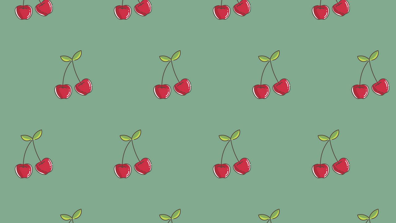 Wallpaper cherry, patterns, berries, vector, texture