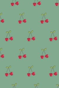 Preview wallpaper cherry, patterns, berries, vector, texture