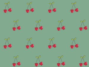 Preview wallpaper cherry, patterns, berries, vector, texture