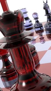 Preview wallpaper chess, black, board, glass, collection