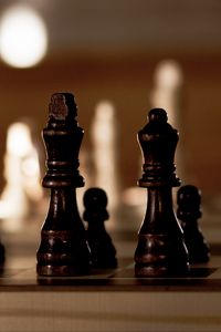 Preview wallpaper chess, board, pieces, king, queen, game