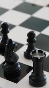 Preview wallpaper chess, chess board, figures