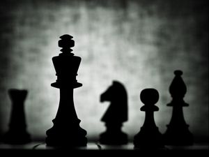 Preview wallpaper chess, figures, dark, game, king