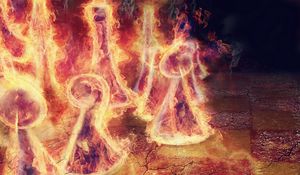 Preview wallpaper chess, flame, fire