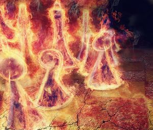 Preview wallpaper chess, flame, fire