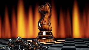 Preview wallpaper chess, game, board, chess pieces, light