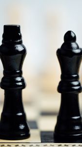 Preview wallpaper chess, pieces, king, queen, game, games, gaming