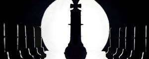 Preview wallpaper chess, pieces, king, black and white