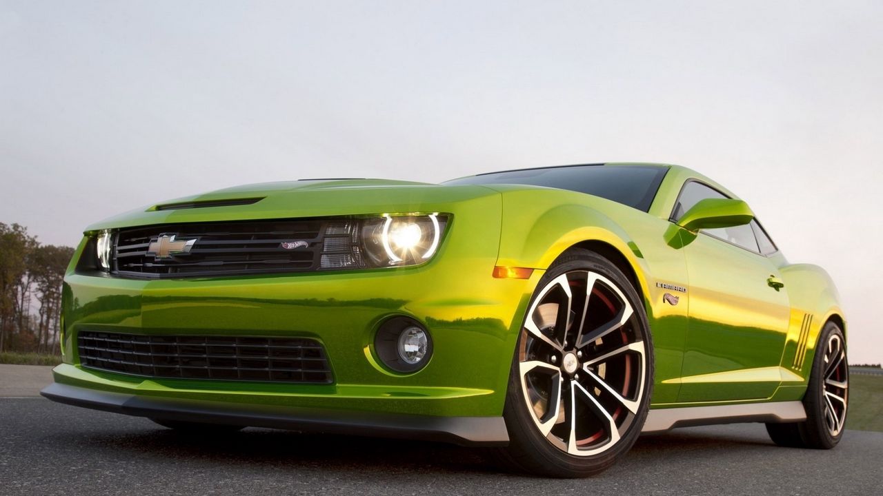 Wallpaper chevrolet camaro, cars, car, green