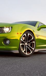 Preview wallpaper chevrolet camaro, cars, car, green