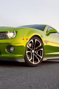 Preview wallpaper chevrolet camaro, cars, car, green