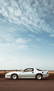 Preview wallpaper chevrolet camaro, chevrolet, car, side view, white