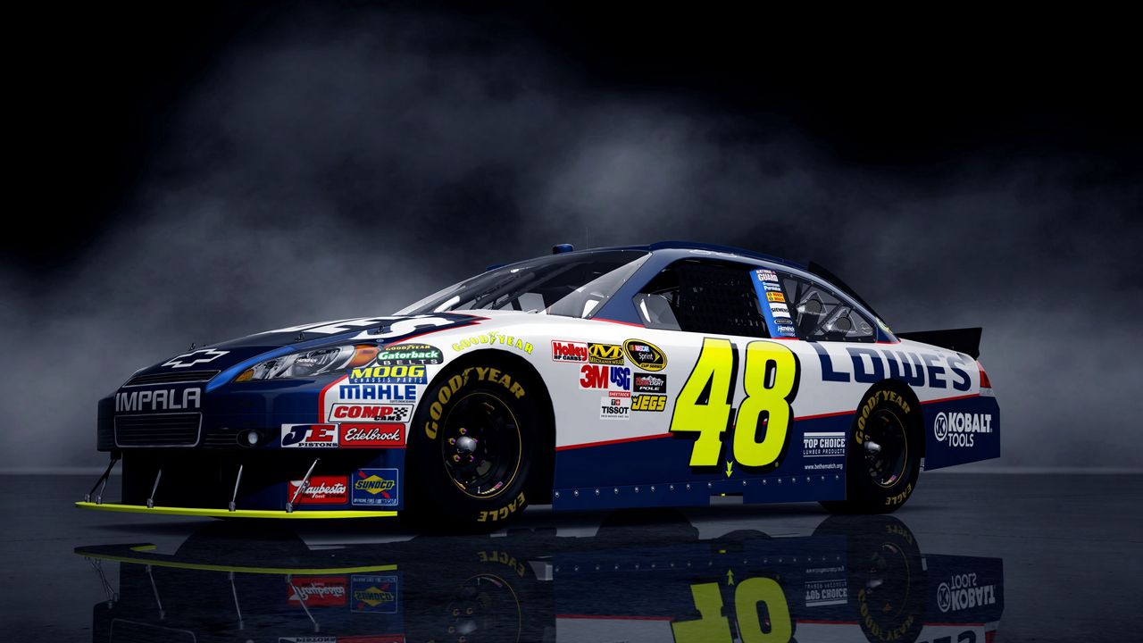 Wallpaper chevrolet, car, nascar, lights, background