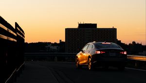 Preview wallpaper chevrolet, car, road, building