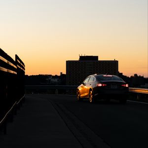 Preview wallpaper chevrolet, car, road, building