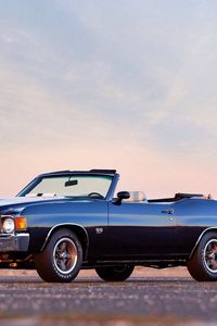 Preview wallpaper chevrolet, chevelle, malibu, convertible, side view