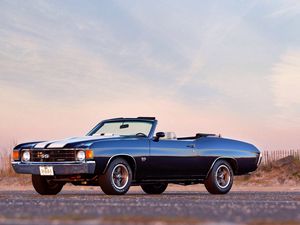 Preview wallpaper chevrolet, chevelle, malibu, convertible, side view