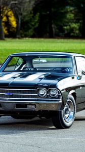 Preview wallpaper chevrolet, copo, chevelle, side view